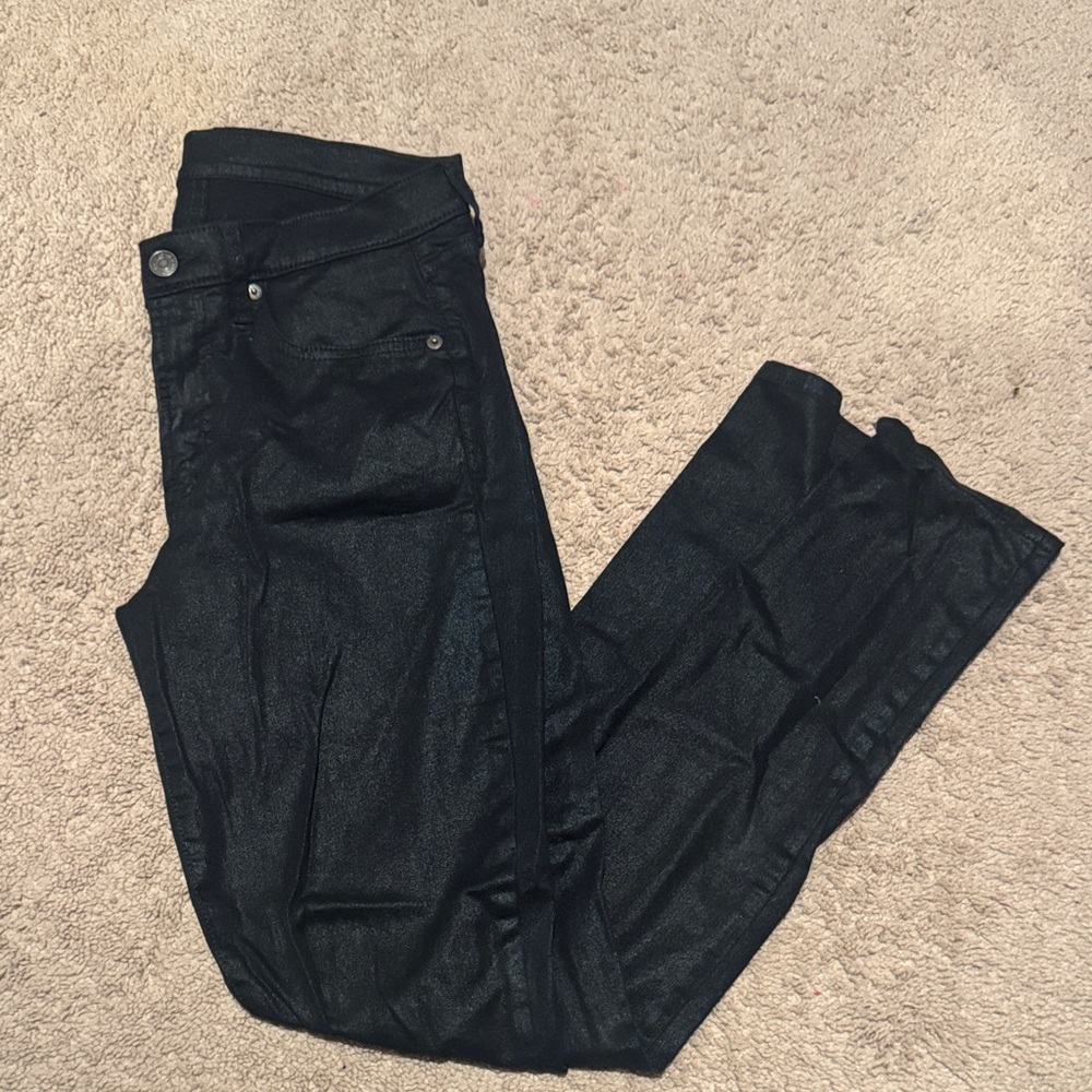 GAP True Skinny Mid Rise Black Jeans